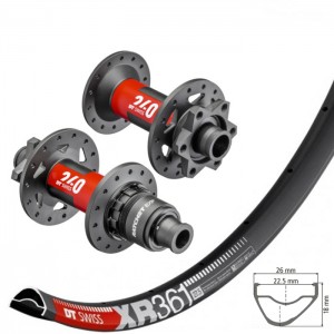 DT Swiss XR361 wheelset with DT Swiss 240 EXP IS hubs